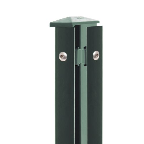 Artikelbild des Artikels “Zaunpfosten Typ 1 moosgrün RAL 6005 | 1630 | Zum Einbetonieren | Eckpfosten Rechts“
