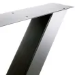 Artikelbild 2 des Artikels “Tischgestell X 80/80 Schwarz matt RAL 9005 | Im Set (2x)“