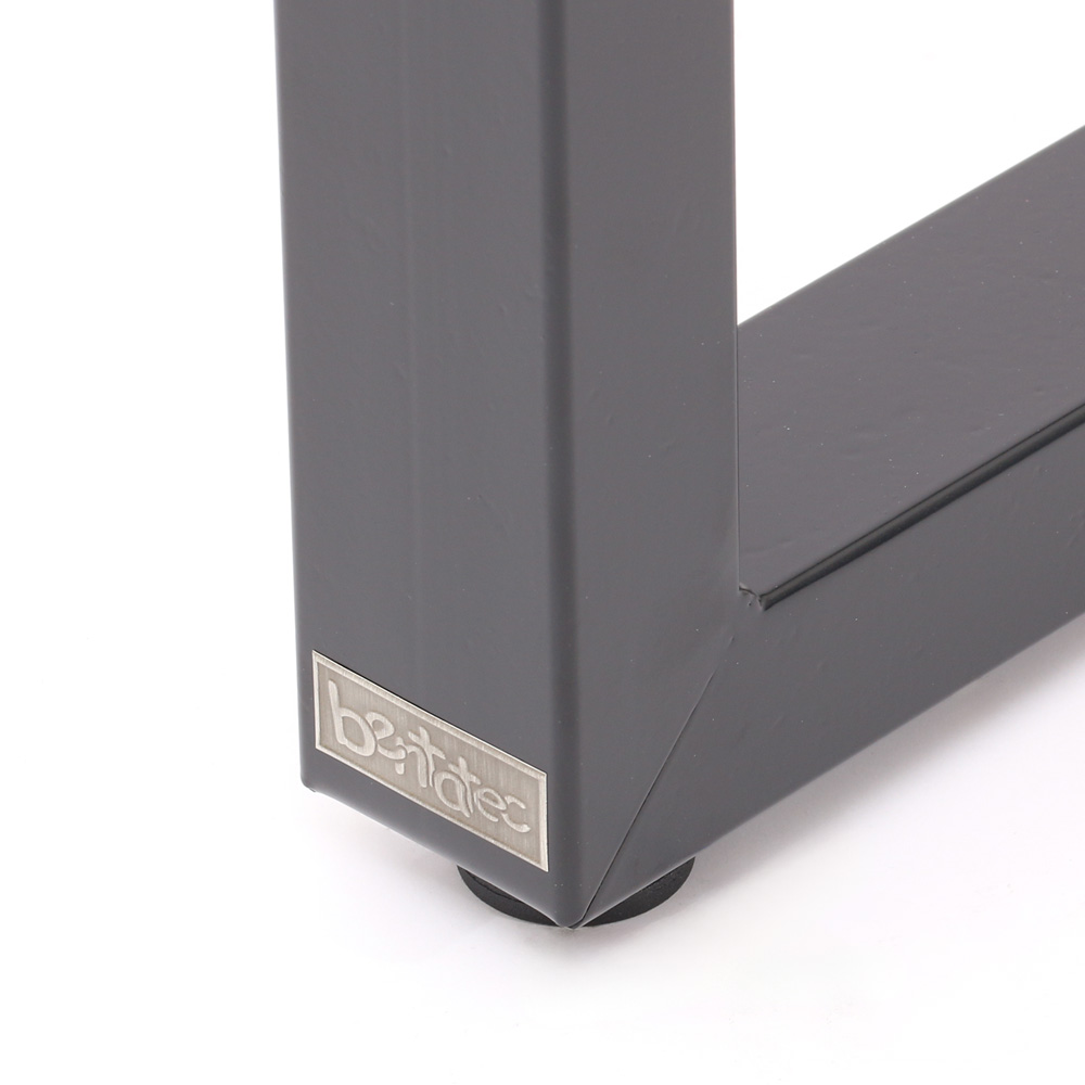 Artikelbild 3 des Artikels “Bankgestell mit Lehne Schwarz matt RAL 9005 | Im Set (2x)“